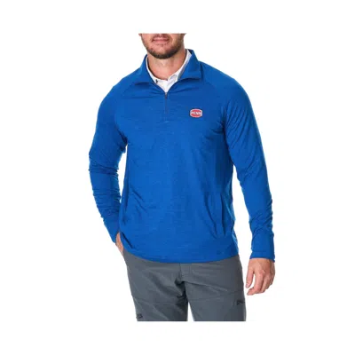 Penn Men's  Quarter Zip Pullover Long Sleeve 1/4 Zip In Blue