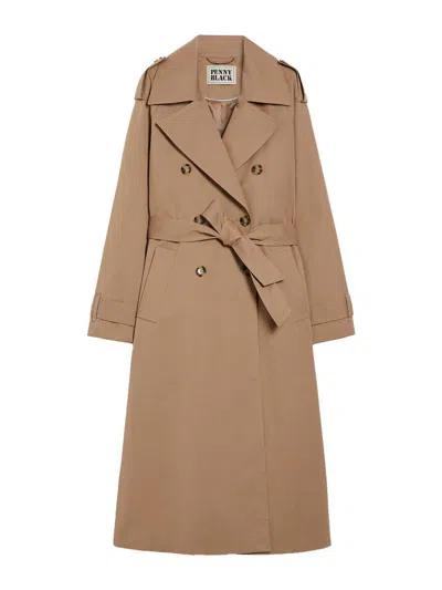 Penny Black Pennyblack Trench In Brown