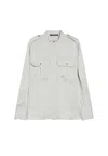 Penny Black Shirt Woman  2521116133200-004 Fronda In Silver