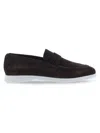 Penny Lane Men's Abbey Road Suede Penny Loafers In Taupe