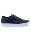 Penny Lane Men's Bond Leather Low Top Sneakers In Navy