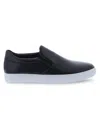 Penny Lane Men's Camden Leather Slip On Sneakers In Black