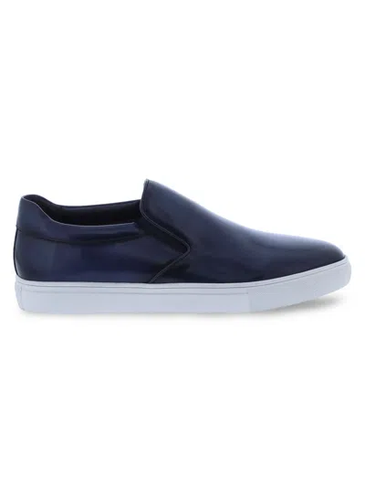 Penny Lane Men's Camden Leather Slip On Sneakers In Navy