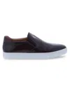 Penny Lane Men's Camden Leather Slip On Sneakers In Wine