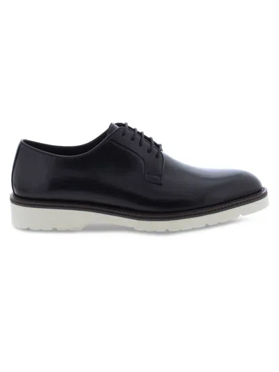 Penny Lane Men's Columbia Leather Derby Shoes In Black
