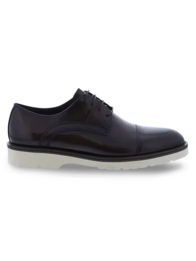 Penny Lane Men's Kings Road Leather Derby Shoes In Whiskey