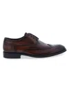 Penny Lane Men's Knightsbridge Brogue Leather Derbys In Cognac