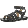 Penny Loves Kenny Fylo Womens Faux Leather Strappy Gladiator Sandals In Black