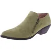 Penny Loves Kenny Sync Womens Faux Suede Shooties Booties In Green