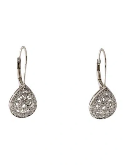 Pre-owned Penny Preville 14k Diamond Drop Earrings In Multicolor