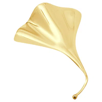 Pre-owned Penny Preville 14k Yellow Gold Stingray Pin