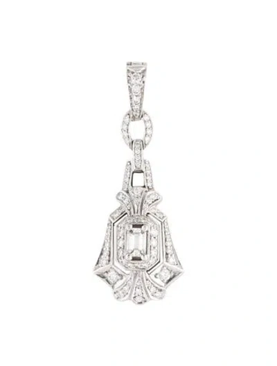 Pre-owned Penny Preville 18k Diamond Enhancer Pendant In Multi