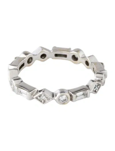 Pre-owned Penny Preville 18k Diamond Eternity Band In Multicolor