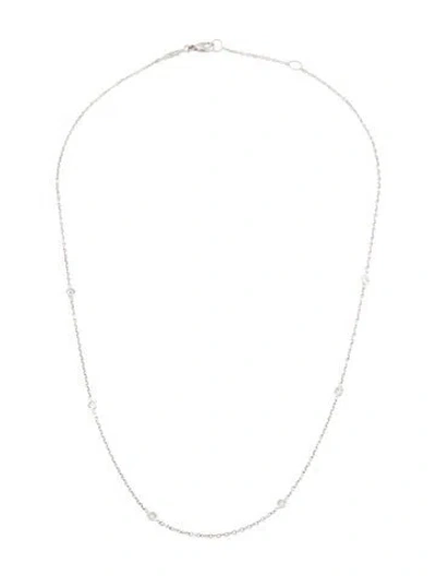 Pre-owned Penny Preville 18k Diamond Eyeglass Chain, 18" In Multicolor