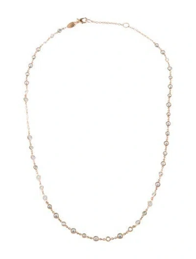 Pre-owned Penny Preville 18k Diamond Eyeglass Station Necklace, 18" In Multi