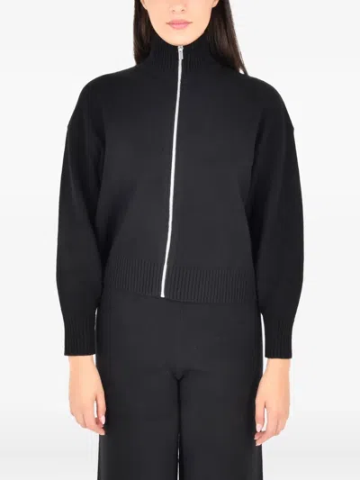 Pennyblack Antares Zip-up Cardigan In Black