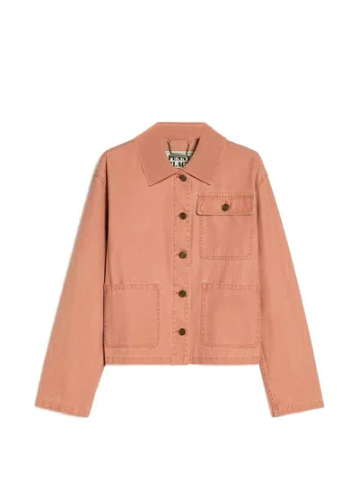 Pennyblack Button-up Patch-pocket Denim Jacket In Multi