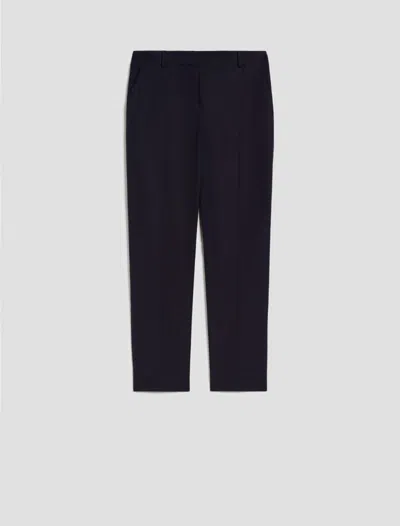 Pennyblack Capri Trousers In Blue Female Popeline In Black