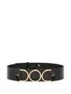 Pennyblack Circles Leather Belt In Black