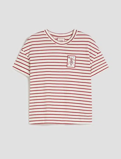 Pennyblack Cotton T-shirt With White Embroideries In Other