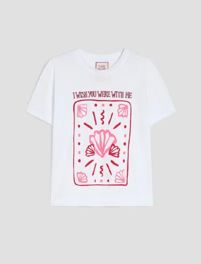 Pennyblack Cotton T-shirt With White Embroideries In Other