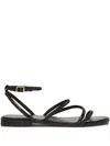 Pennyblack Crystal-embellished Flat Sandals In Black