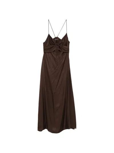 Pennyblack Cut-out Maxi Dress In Brown