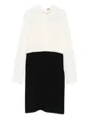 Pennyblack Dimma High-neck Colour-block Dress In White