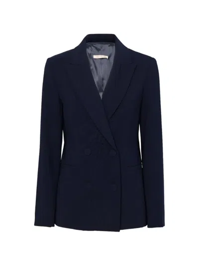 Pennyblack Double-breasted Blazer In Blue