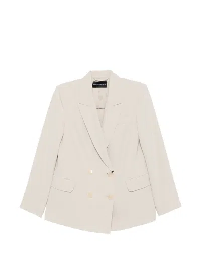 Pennyblack Double-breasted Pocket Jacket In Neutral