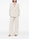 Pennyblack Double-breasted Polyester Blazer In Neutral