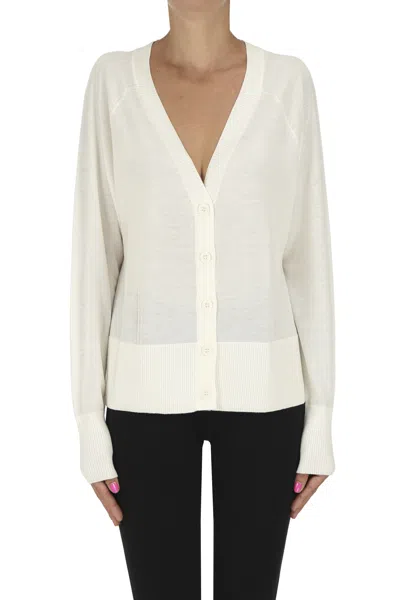Pennyblack Extrafine Knit Cardigan In White