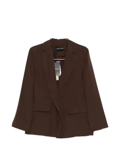 Pennyblack Flap-pocket Blazer In Brown
