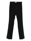 Pennyblack Flat-front Straight-leg Trousers In Black