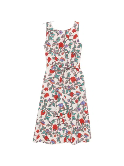 Pennyblack Floral-print Belted Midi Dress In Multi