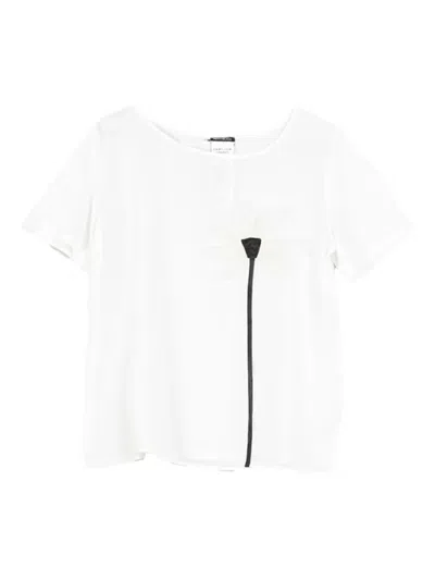 Pennyblack Flower-embellished T-shirt In Gray
