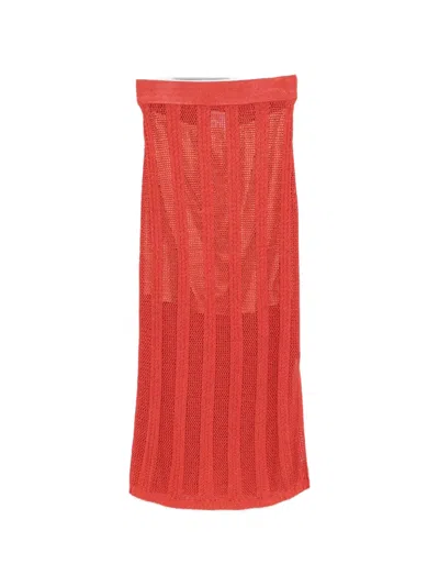 Pennyblack Knitted Skirt In Red