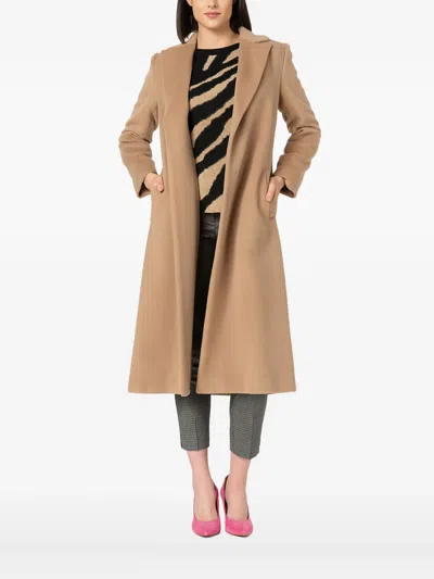 Pennyblack Lapel Pocket Coat In Brown