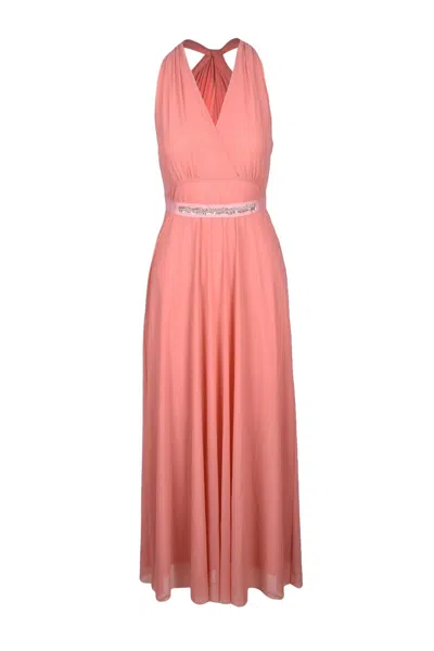 Pennyblack Long Dress Voile Polyamide/elastane - Pink In Brown