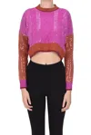 Pennyblack Madame Pauline Vintage X  Pullover In Fuxia