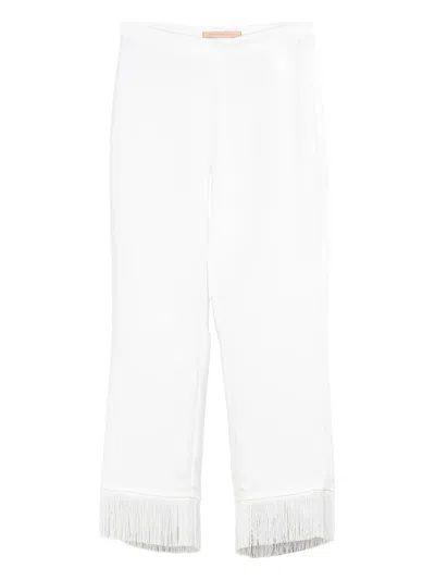 Pennyblack Maschera Fringe Trousers In White