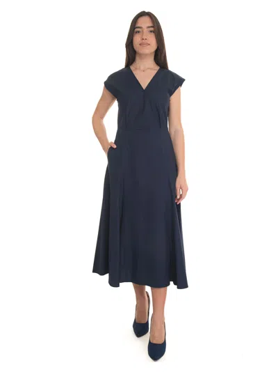 Pennyblack Mela Cotton Dress In Blue