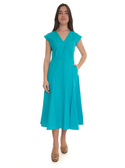 Pennyblack Mela Cotton Dress In Turquoise