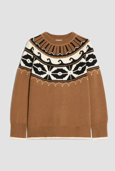 Pennyblack Mesh In Blend Of Wool Woman Tobacco In Brown