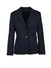 Pennyblack Night Blue Polyester-blend Structured Blazer In Blue