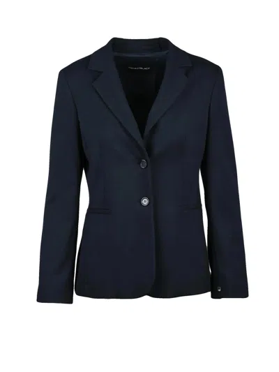 Pennyblack Night Blue Polyester-blend Structured Blazer