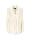 Pennyblack Notched-lapel Blazer In Neutral