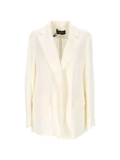 Pennyblack Notched-lapel Blazer In Neutral