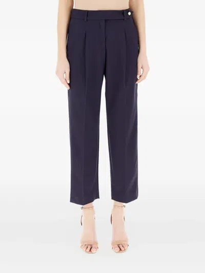 Pennyblack Pleated-front Trousers In Blue