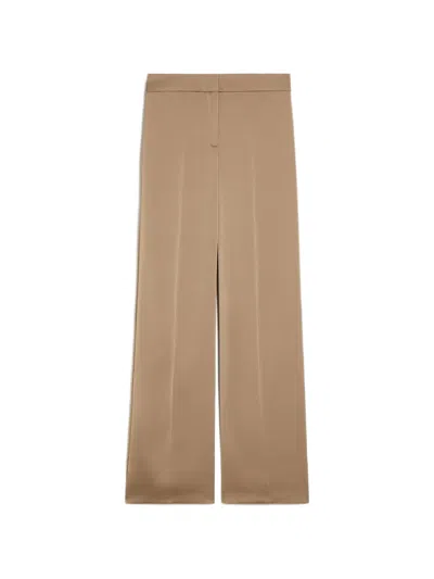 Pennyblack Pressed-crease Wide-leg Trousers In Nude